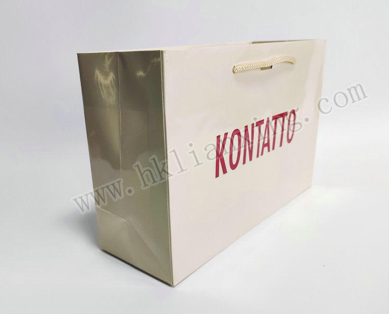 Cosmetics Paper Board Paper Bag With Glossy Lamination