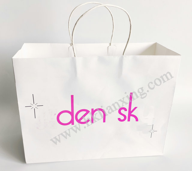 White Karft Paper Bag with Twister Handle